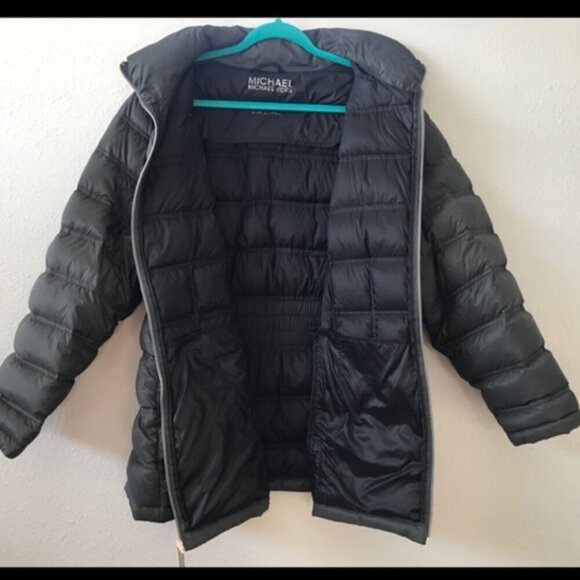 Micheal Kors Black Packable Down Jacket with Removable Hood Size S - Picture 4 of 5